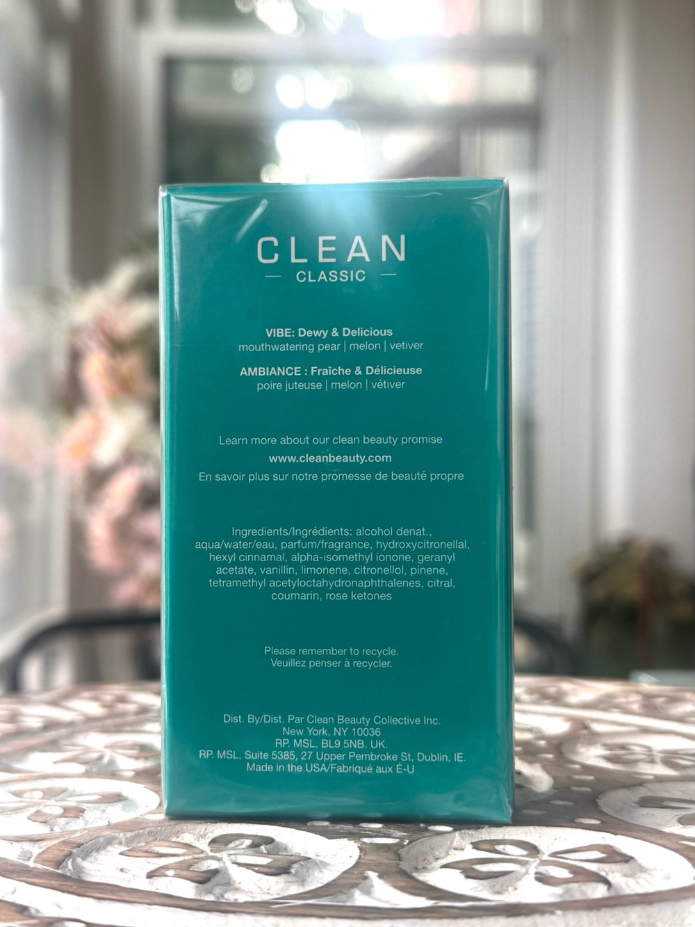 CLEAN Classic Rain & Pear 2 oz 60mL New Sealed Vegan - Picture 2 of 5